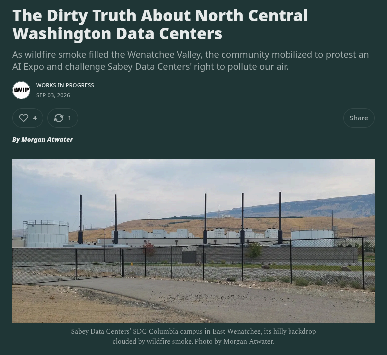 The Dirty Truth About North Central Washington Data Centers